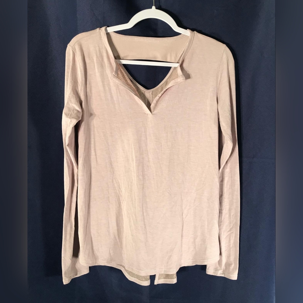Women's Cream Long Sleeve Top